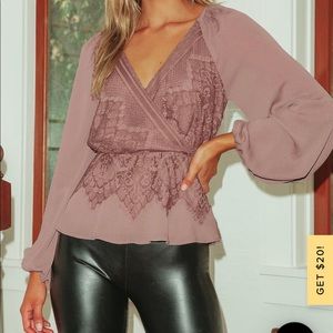 Lulus peplum shirt